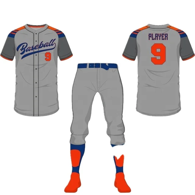 Custom sublimation mens cheap baseball uniforms