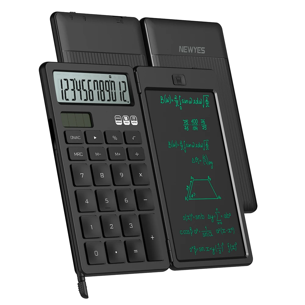 Newyes Drawing Board Kids Graffiti Board Writing Board LCD Writing Tablet 12 Digital Calculator Electronic Notepad