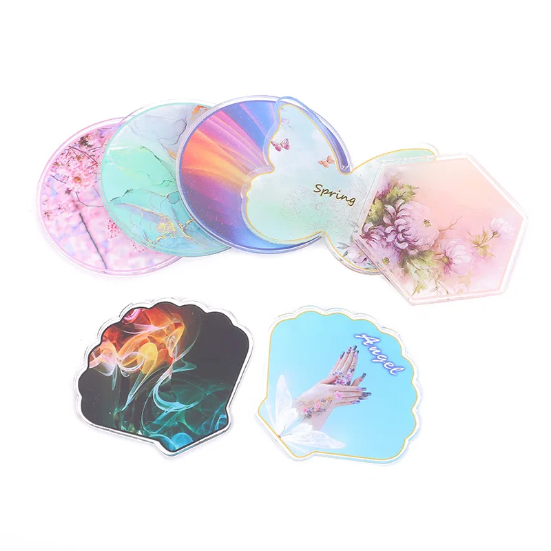 Paint Tray Palettes Resin Stone Nail Art Color Palette Acrylic Gel Polish Holder Drawing Color Paint Dish