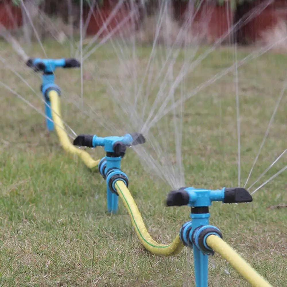 360 Degree Rotary Lawn Irrigation Sprinkler Adjustable Garden Watering Impact Sprinklers for Yard