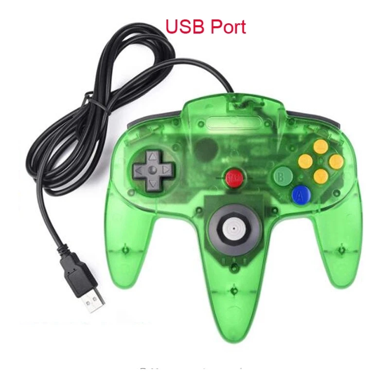  Геймпад для Nintendo N64 прозрачный проводной контроллер игровой джойстик геймпад Mac