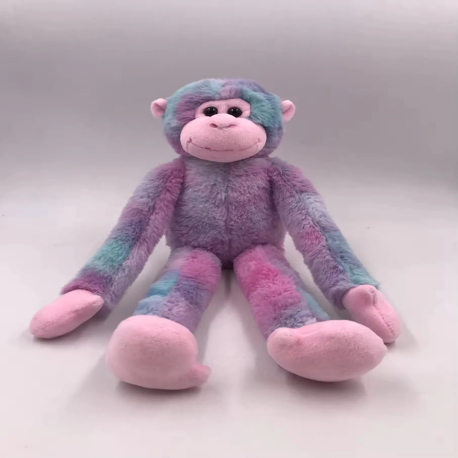 Rainbow monkey toy stuffed plush toy custom plush toy