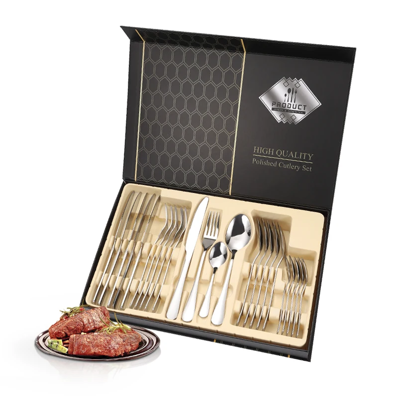 New Style Design Metal  Flatware Spoon Fork Knife Cutlery As Gift