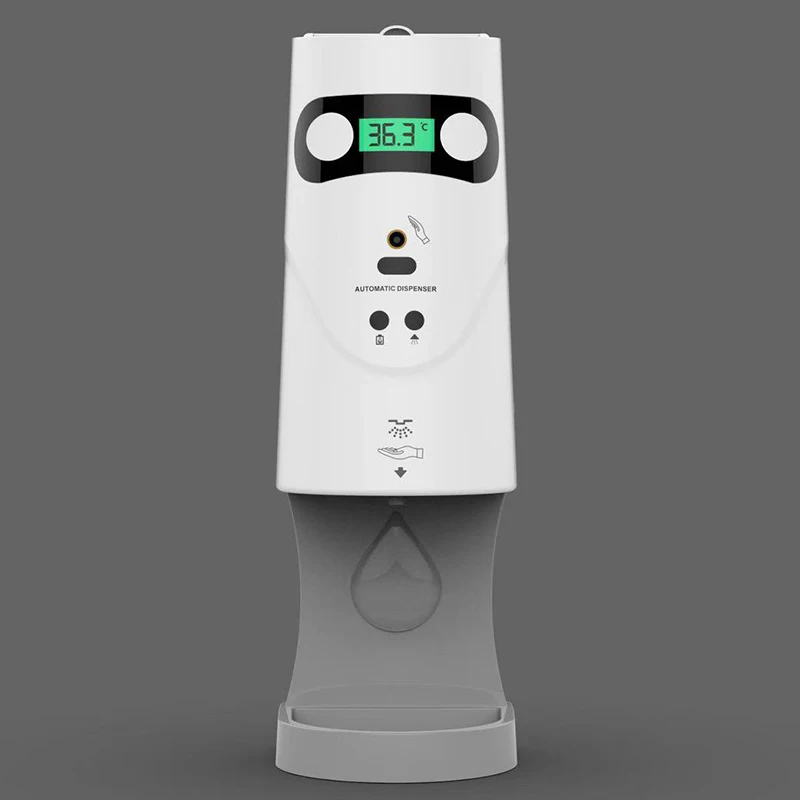 1200ml automatic intelligent sensor hand touchless kitchen wall standing liquid foam gel soap dispenser with temperature