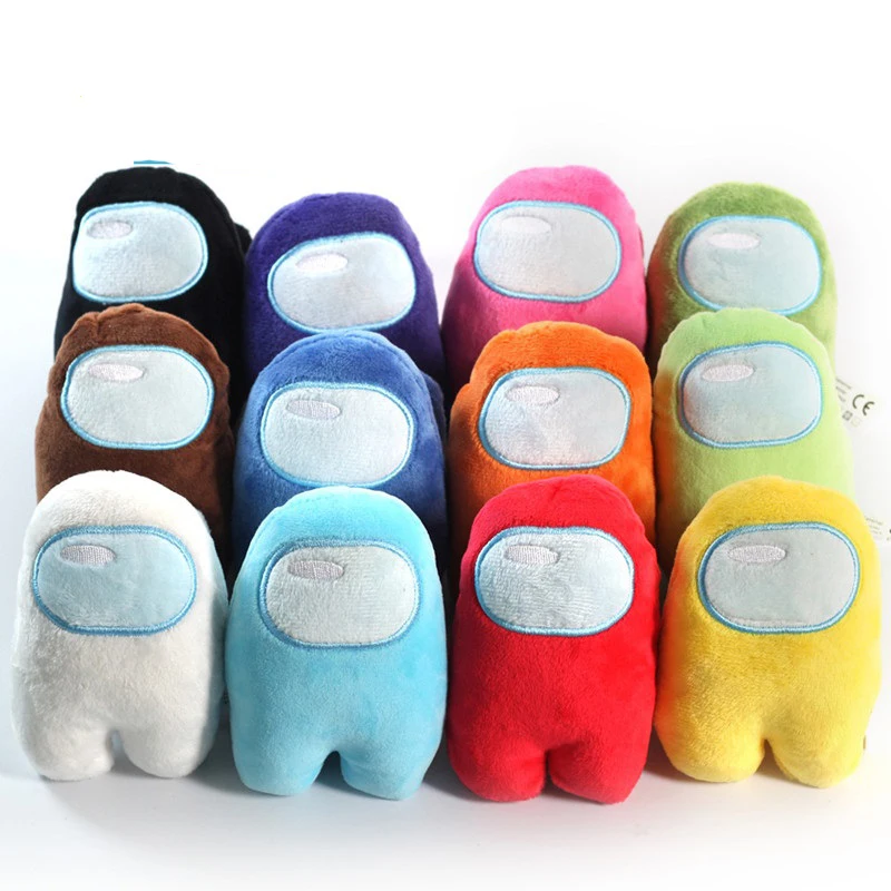 
12pcs/Set 10cm Among Us Plush Toy Kawaii Cartoon Anime AmongUs Game Stuffed Plushie Doll Toys for Children Birthday Gifts 