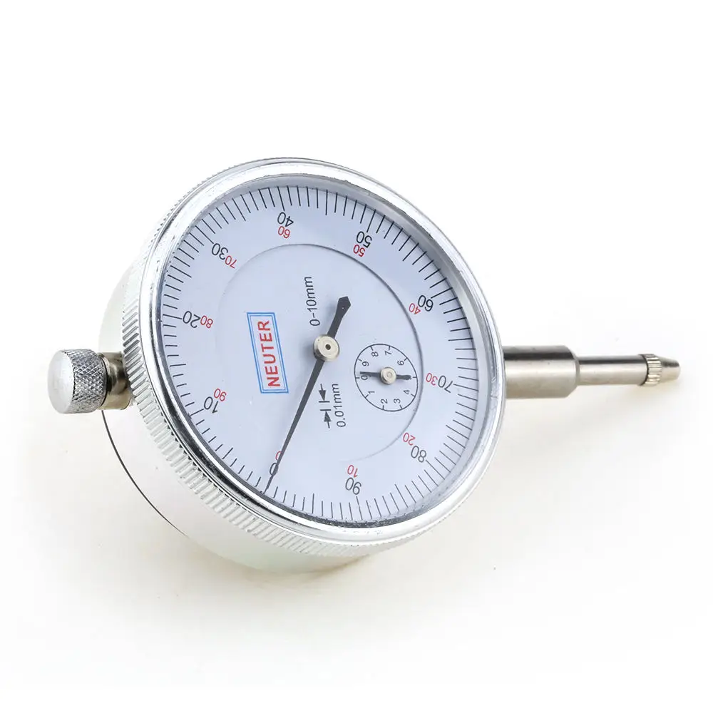 Dial Indicator Gauge 0-10mm Meter Precise 0.01mm Resolution Concentricity Test Mesure Instrument Tool Dial Gauge Indicator