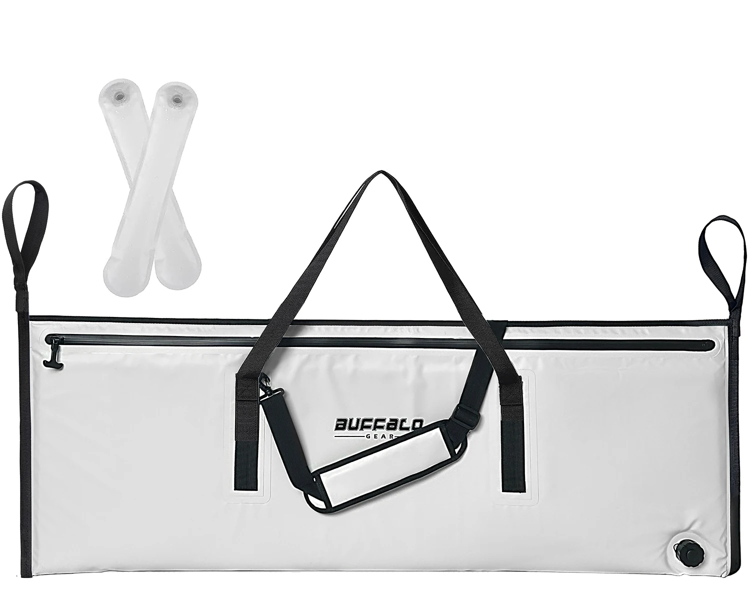 Buffalo Gear Insulated Fish Cooler Bag 48*18in waterproof zip Fishing kill Keep Ice Cold Fresh Portable Custom Fish Cooler Bag