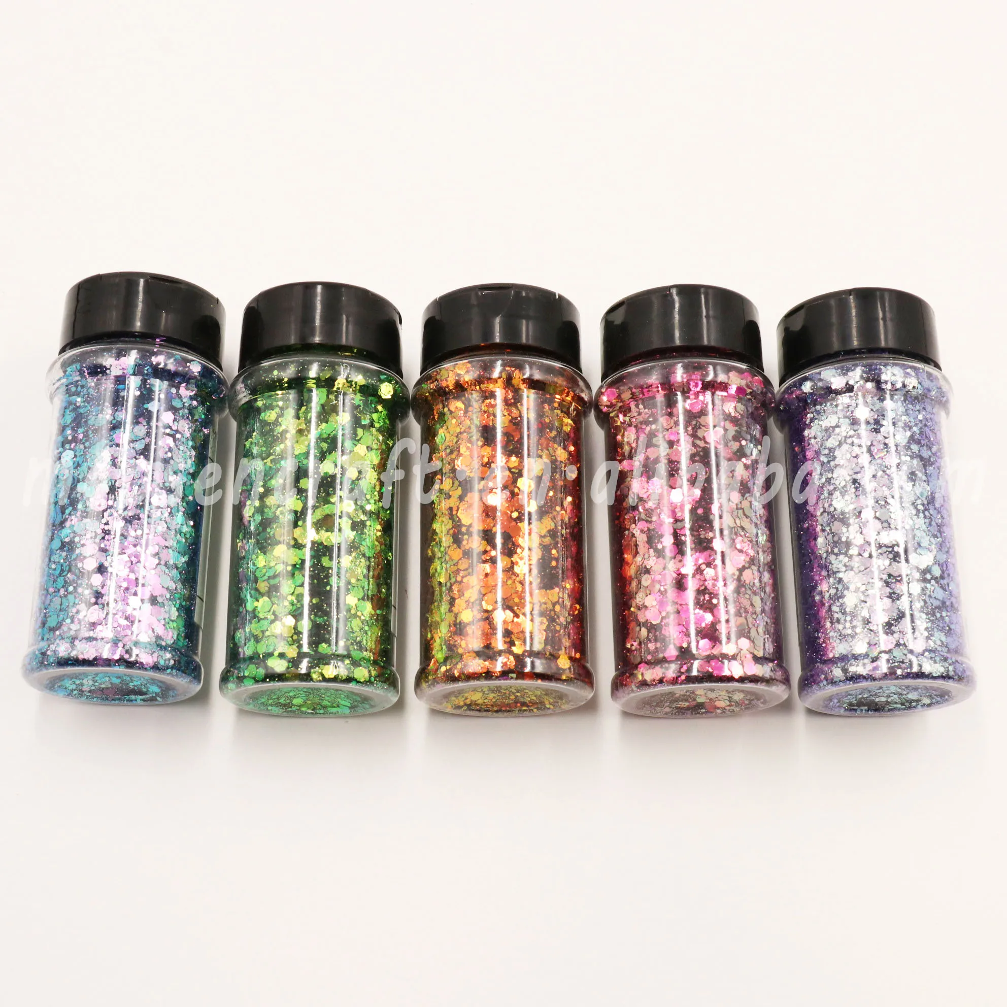 Bulk Wholesale 2oz Bottle Packaging Chameleon Polyester Chunky Glitter
