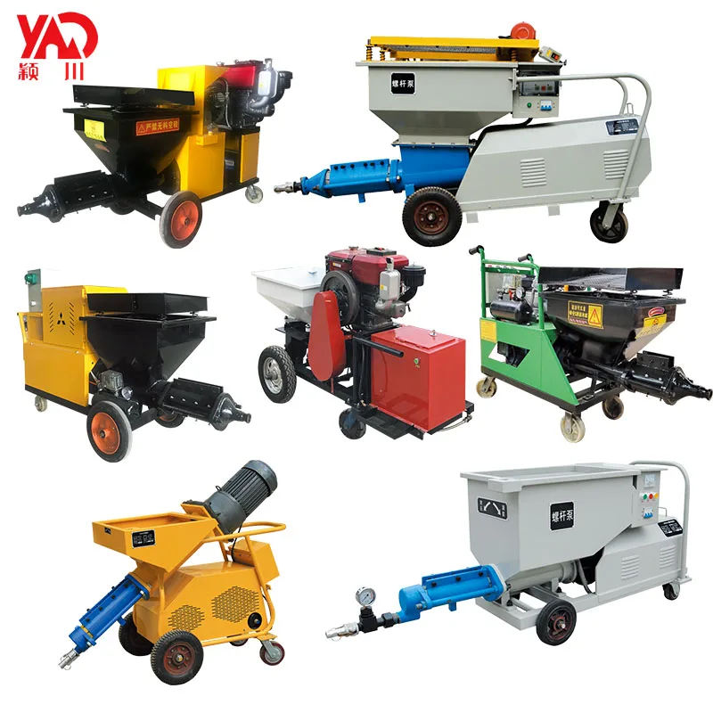Small Hand Auto Plastering Machine Wall Putty Plastering Machine