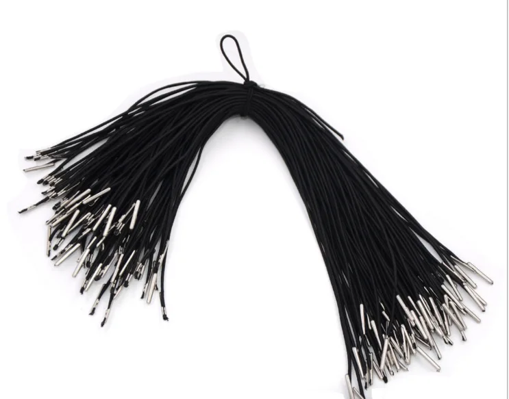 Customize Elastic Barbed Cords Elastic Loop Stretch Thread String with Metal Barbs Fastener