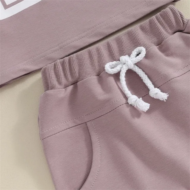 Pcs Private Label Mama Is My Bestie Letter Cotton Outfit Summer Newborn Infant Toddler Clothes Top Shorts Baby Boys Clothing Set