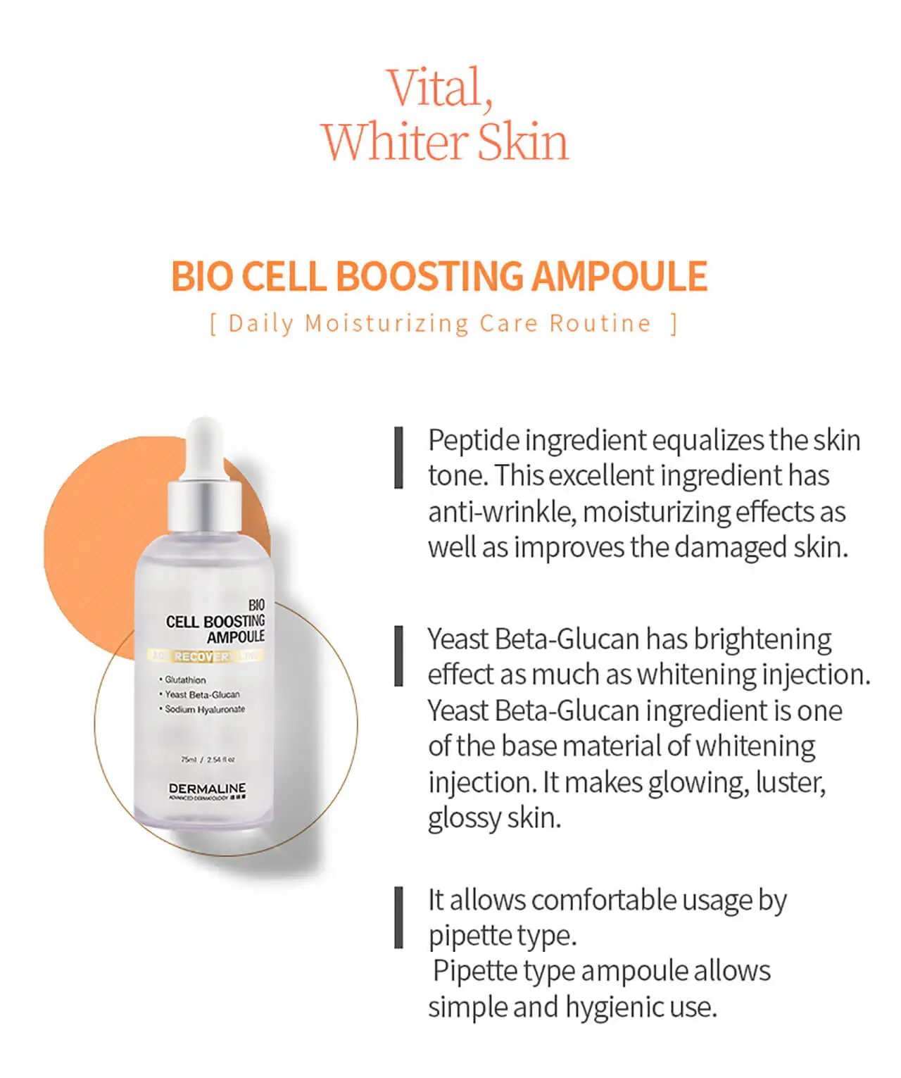 Skin Collagen Marin Et En Poudre Pure Hyaluronic Acid Whitening Ampoule Vc Face Vitamin c Serum with Low Price