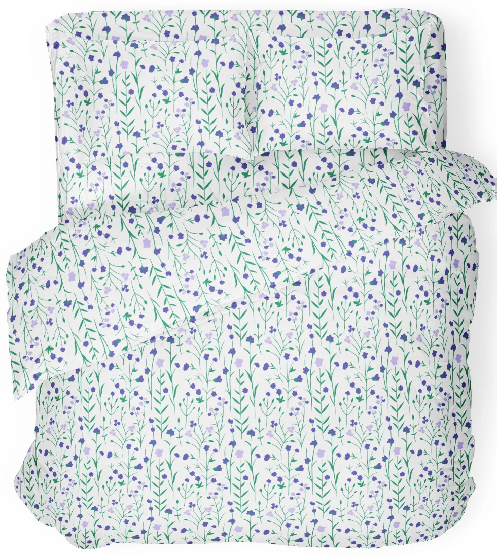 Hot Sale Quality Microfiber Floral pattern Customized sheet Luxury Bedding Sets