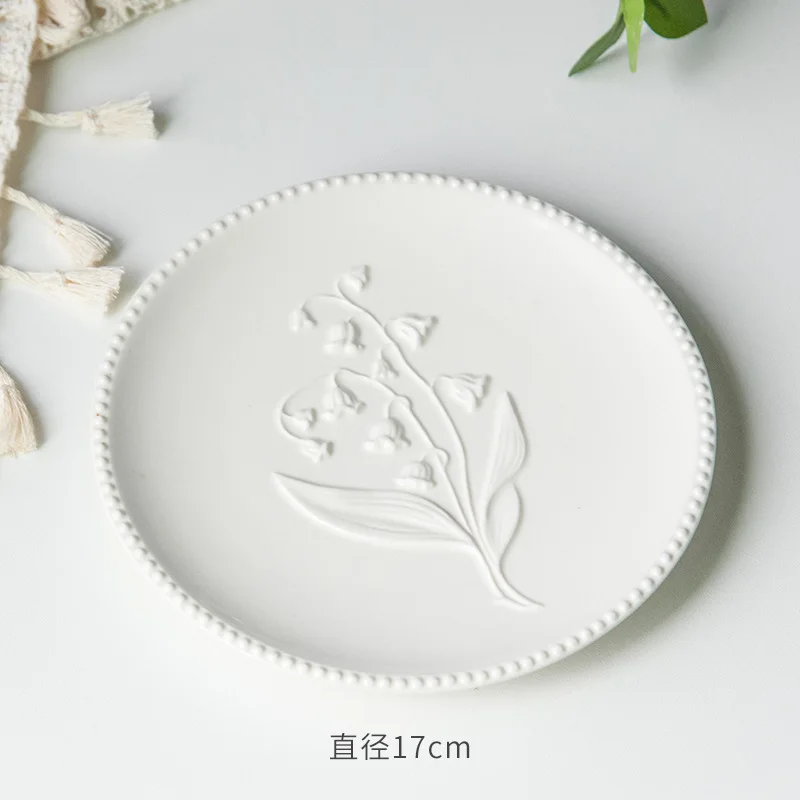 Automatic KOREAN White Dinner Sauce Nordic Ceramic Plates Porcelain Dish Plate For Wholesale