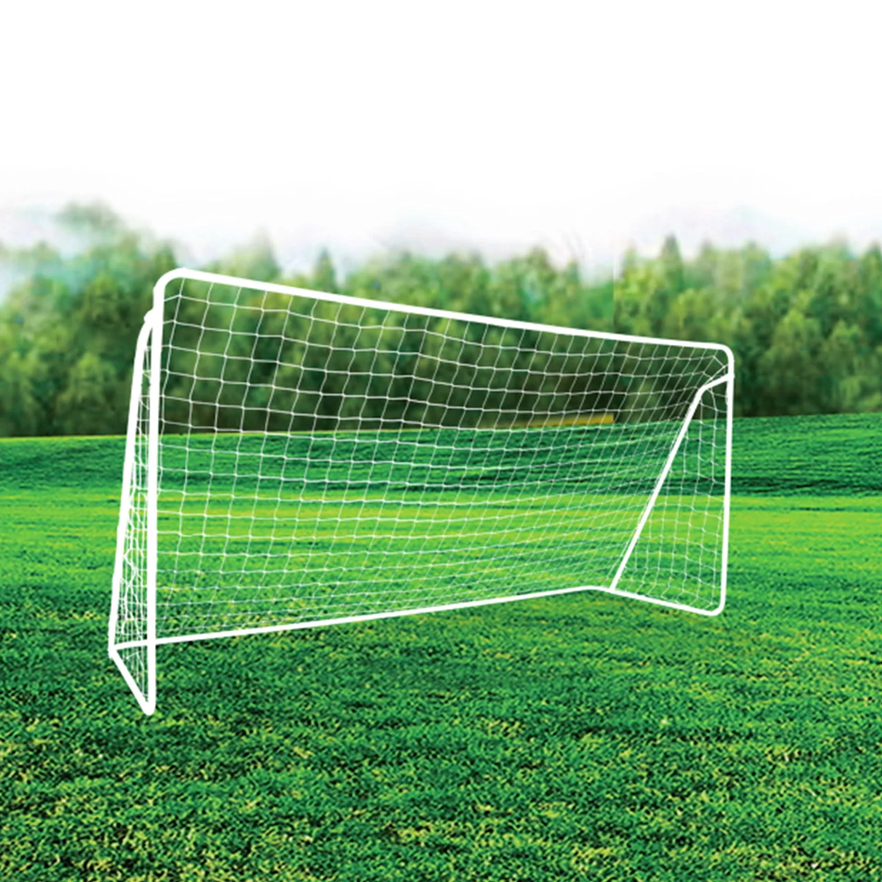 Dia32*0.8mm Tube Size Steel+HDPE Material Portable Soccer 12' X 6' Football Goal Gate Post Net Sport Training Equipment