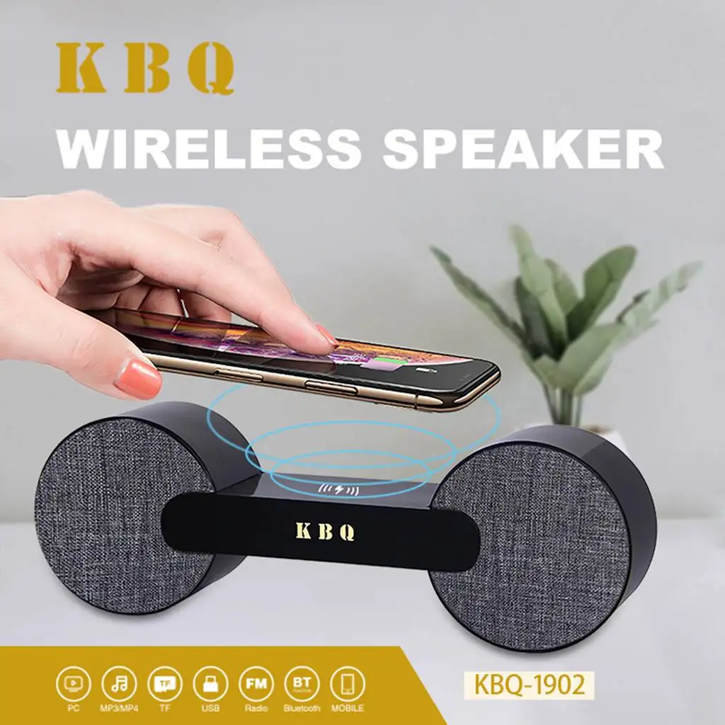 Bluetooth speaker 10W music speaker with phone charging pad
