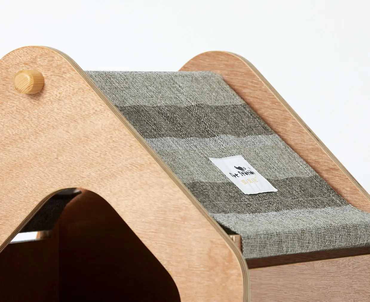 Pet Furniture Cat Cage Sleeping Bed Solid Wood Net Pet House Wooden House Indoor