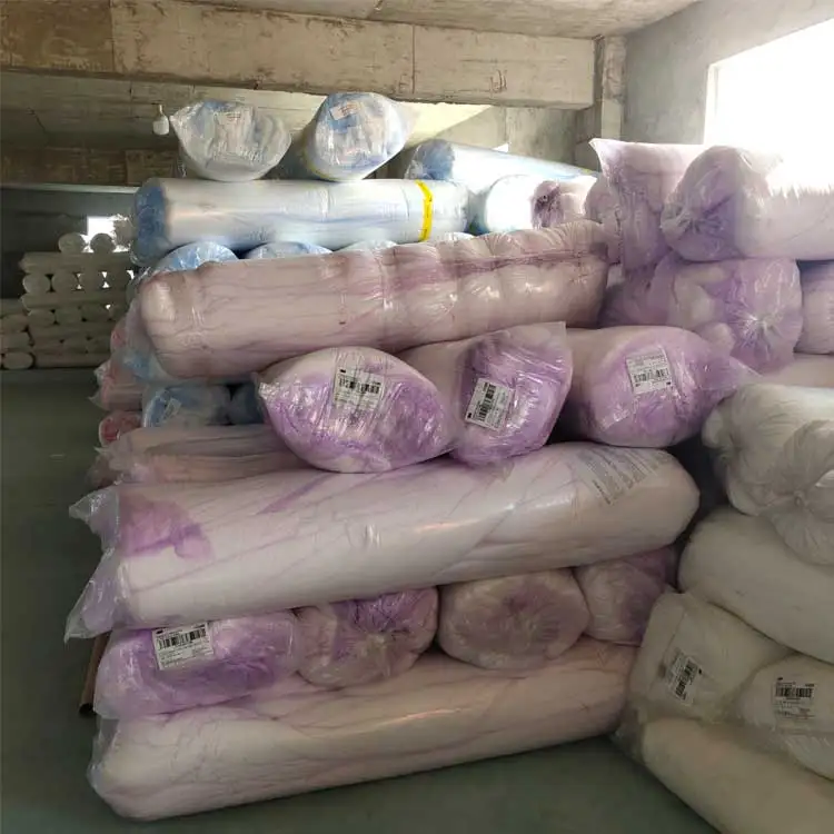 Oeko-tex Standard cotton wadding thermal bonded Polyester Wadding Batting for mattress quilt