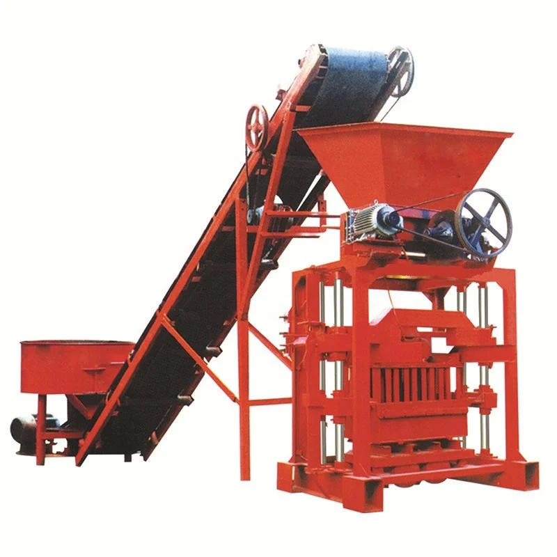 QTJ4-35C Widely Used Interlocking Cement Concrete Hollow Brick Block Making Machine Price For Sale In USA