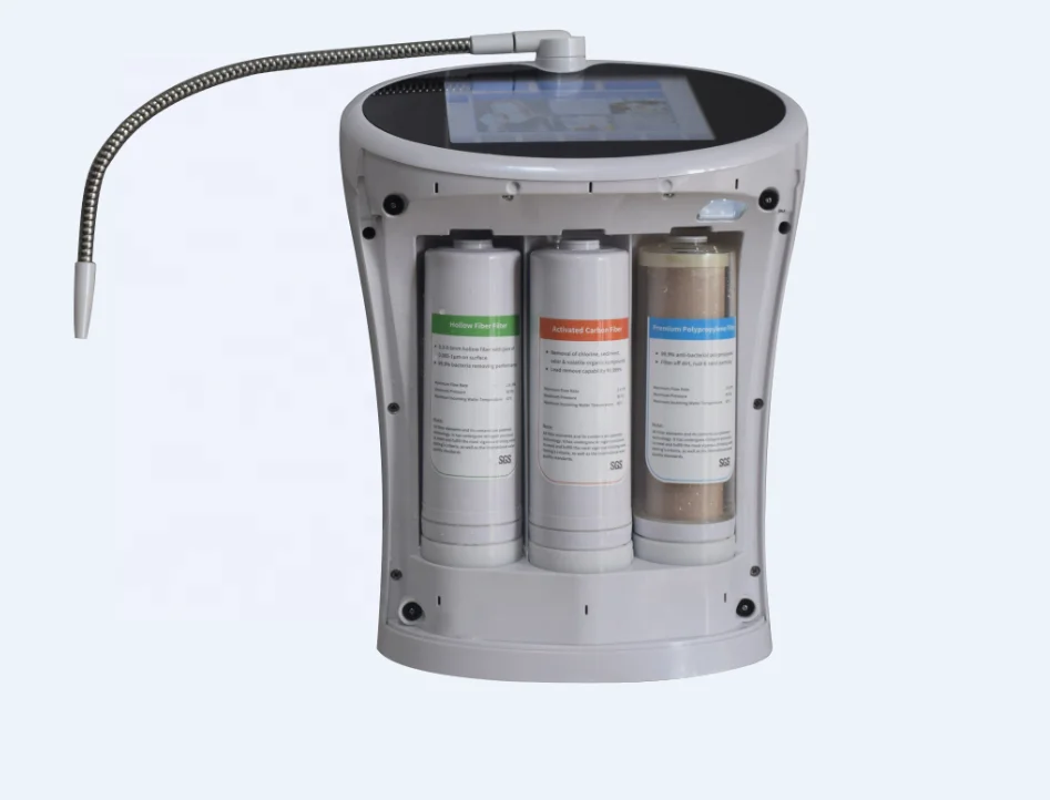 The newest and top alkaline ion water machine Model# XQ-Akso.It is a killer unit! Three filters built-in+UV Ray function!