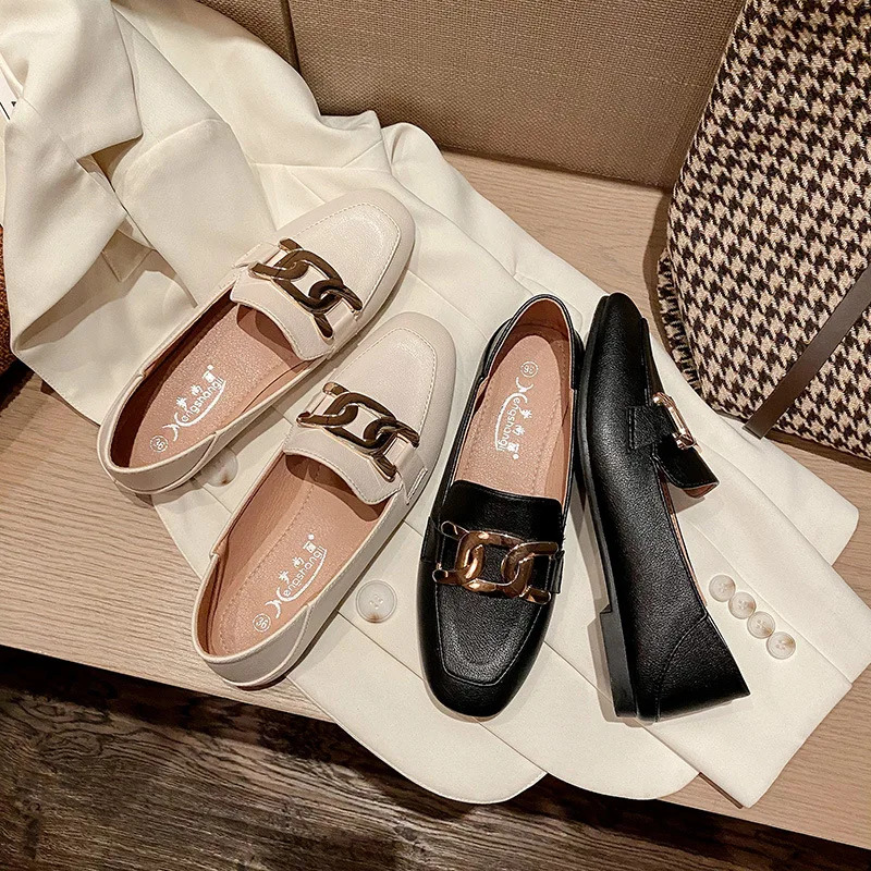 205 high quality low price 2023 women loafers ladies flat shoes