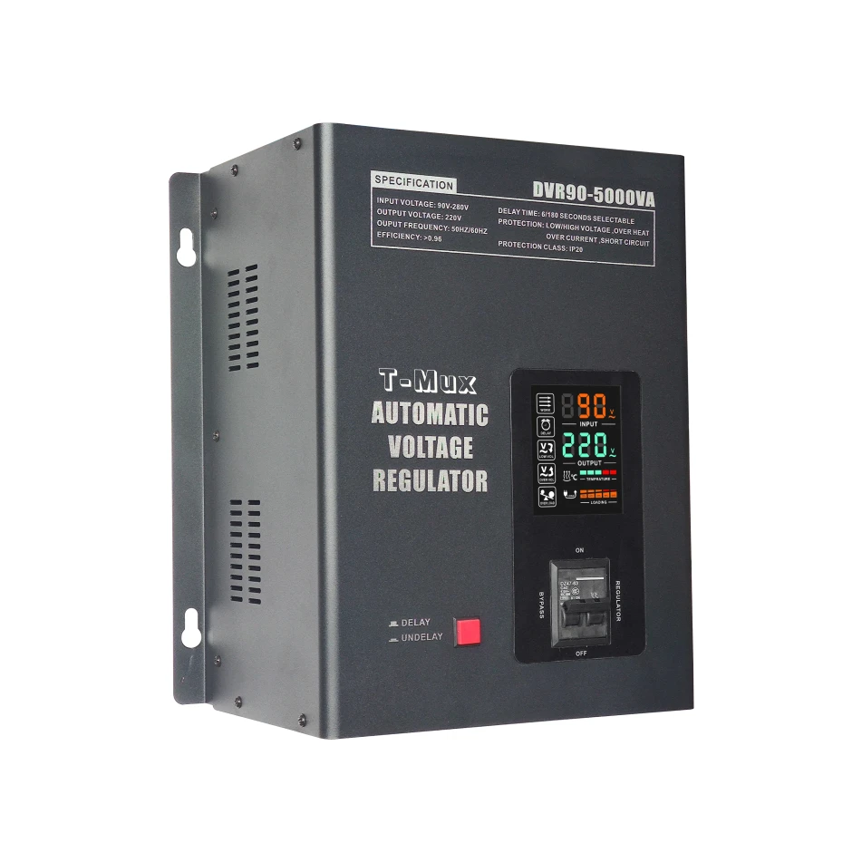  Реле 5KVA 3KVA 8KVA 10KVA Настенный Стабилизатор напряжения с широким входным диапазоном
