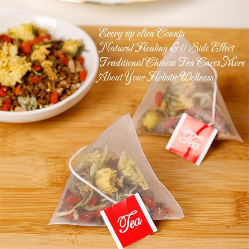 Wholesale High Quality Liver Tea Chrysanthemum Cassia Tea Triangle Bag Honeysuckle Goji Berry Tea