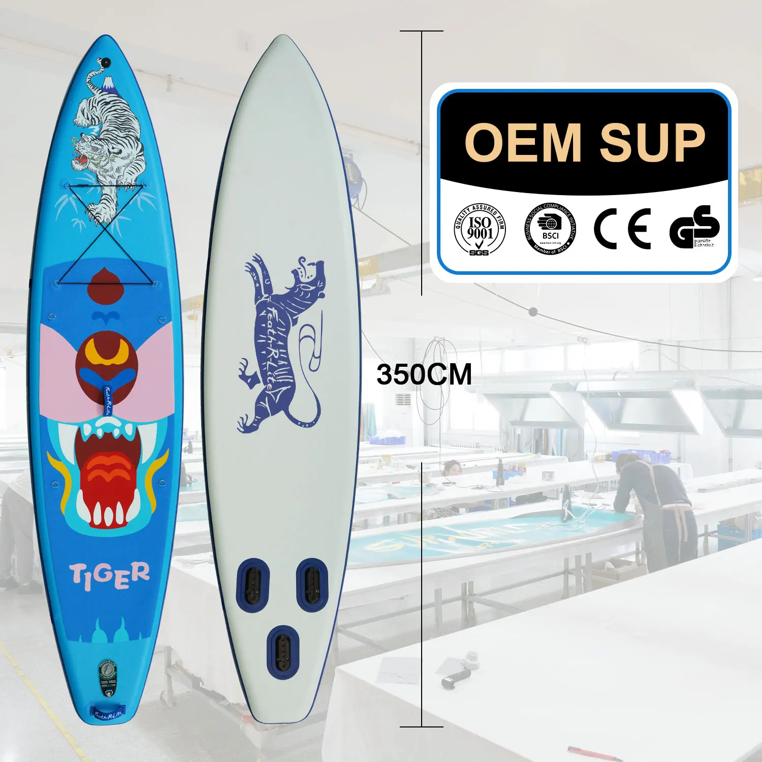 2023 OEM китайский поставщик оптовая продажа пользовательская доска для sup серфинга i board Gladiator PRO pro 12 дюймов 6 надувная koi sap sub