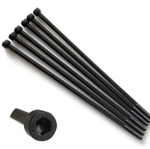 M2 M3 M4 M5 M6 M7 M8 M9 M10 Grade 12.9 Extended Hexagonal Socket Screw DIN912 Black Oxide High Strength Long Bolt