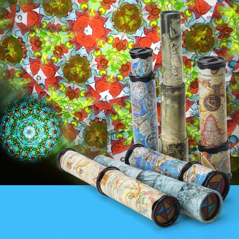  Детские игрушки Kaleidoscopes 30 см масштабируемые расширенные вращения регулируемые модные развивающие в мире цветов V224