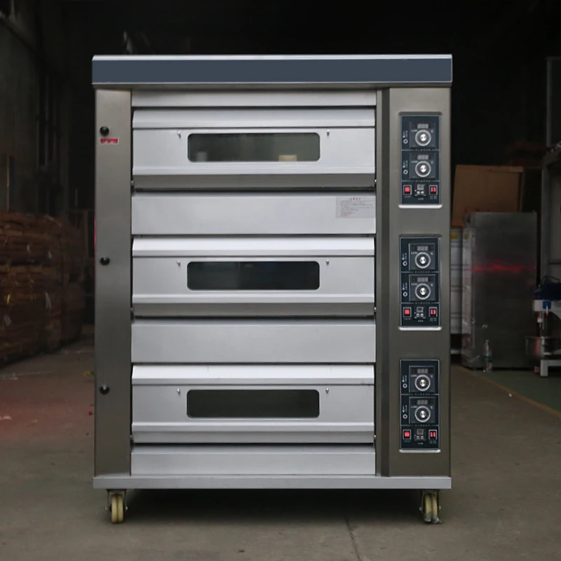 Industrial 1 Deck 2 Trays Gas Pizza Baking Oven Cake Bakery Equipment