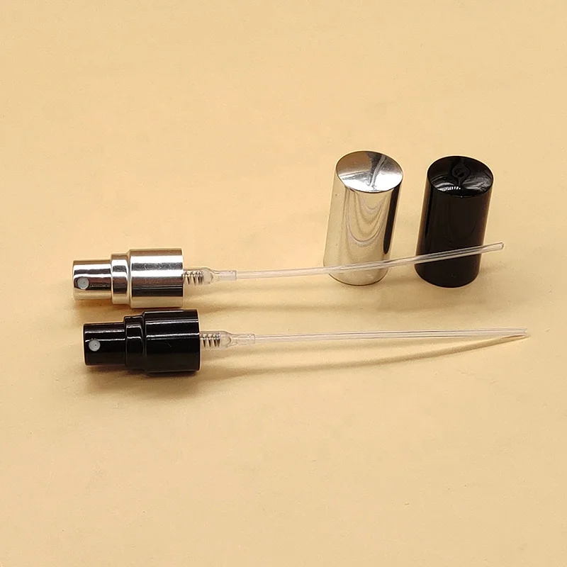 11 12 13 18 20 Silver Gold Black Aluminium Cap Screw Fine Mist Perfume Pump Sprayer With Nozzle