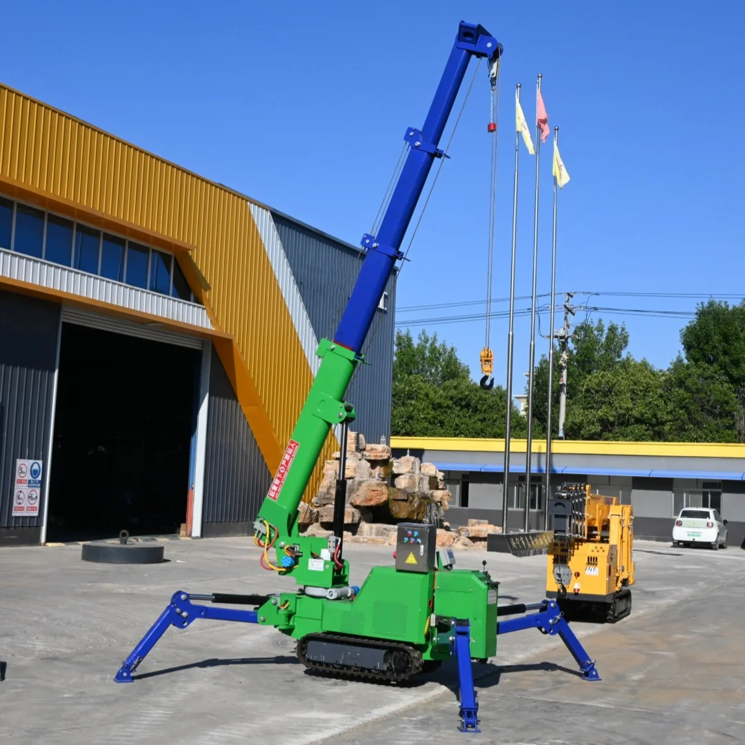 High Quality Crane Spider 19m 8ton Crawler Crane Spider Lifting Crane With Fly Jib Low Price