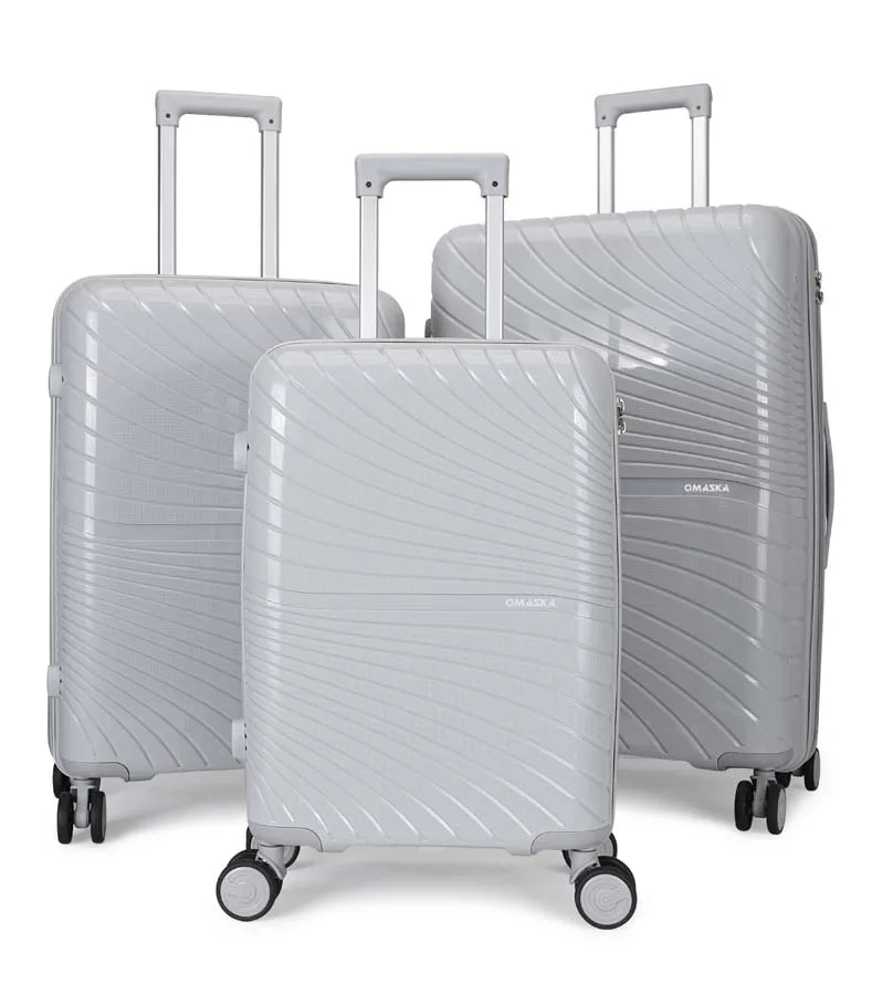 Hard Case Luggage Set Spinner Wheel 20 24 28 Inch Men PP Suitcase Luggage Hard Case