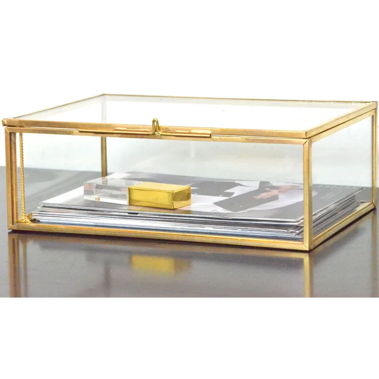 simple trending wedding giveaway mini photography gifts dikina 5x7 4x6 card vintage gold glass photo box album memorial storage