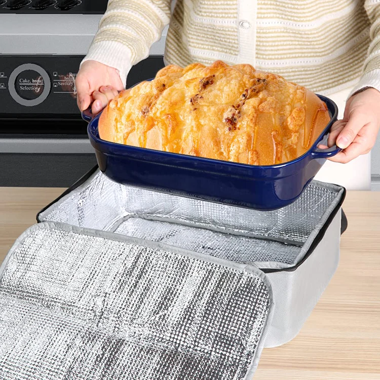 Индивидуальный печатный логотип доставки еды очень большой изолированный термонетканый мешок-холодильник