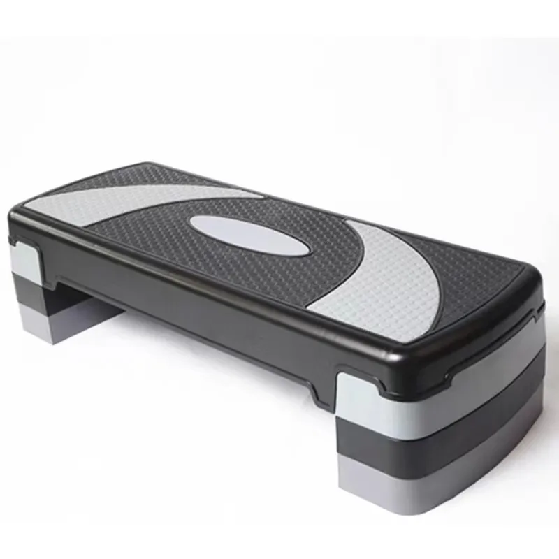Factory Wholesale Stepper Fitness Portable Plastic Aerobics Stepper Board Step Aerobic Platform With 2 Risers
