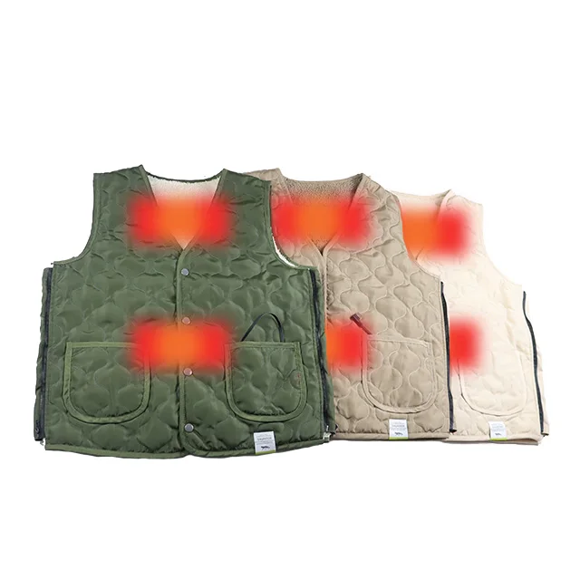 M/L size in one women vest electric heated winter keep warmer 2 heat element on back 3 temperature level max up to 65 degree