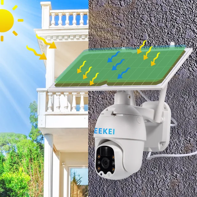  Солнечный 4g камера Водонепроницаемый Открытый безопасности на солнечной батарее с sim-картой PTZ cctv