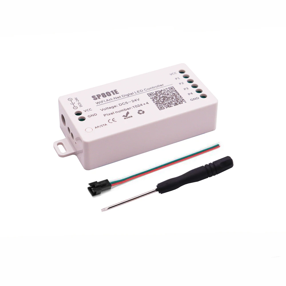 WS2812B WS2811 светодиодные пиксели ленты контроллер DC5-24V SP105E SP107E SP108E SP110E кровь/WIFI/Музыка Смарт аппарат управления светодиодным освещением