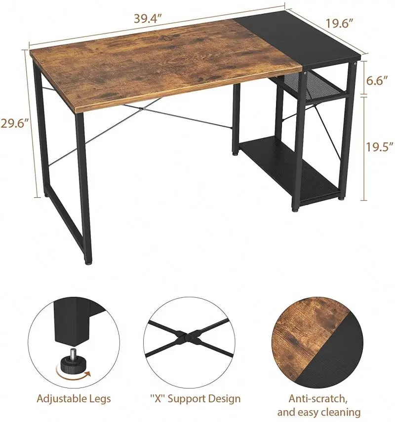 Modern Design Folding Pc Computer Desk Gaming Office Table Elements Gaming Table For Small Spaces customizable