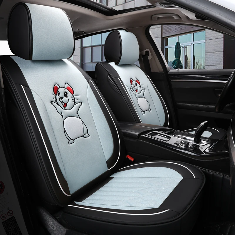 
Full Set(5 PCS) 2019 Car Accessories Auto Toyota Car Seat Cover For Seat Clean 