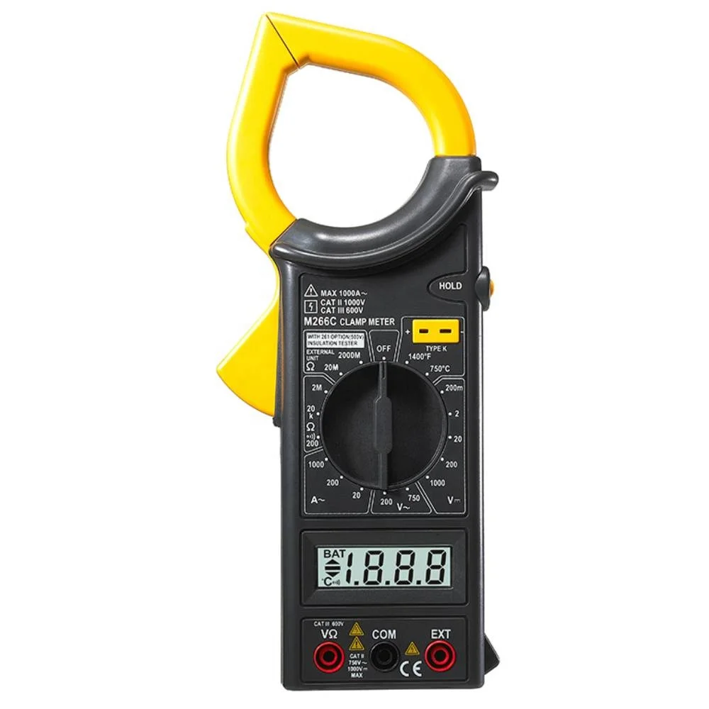 Factory wholesale price M266C AC current digital clamp meter with large jaw