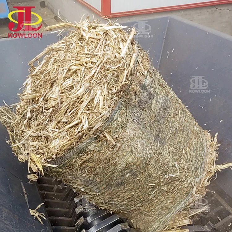 Multipurpose Biomass Crusher Double Axis Rice Straw Paddy Straw Shredder Machine