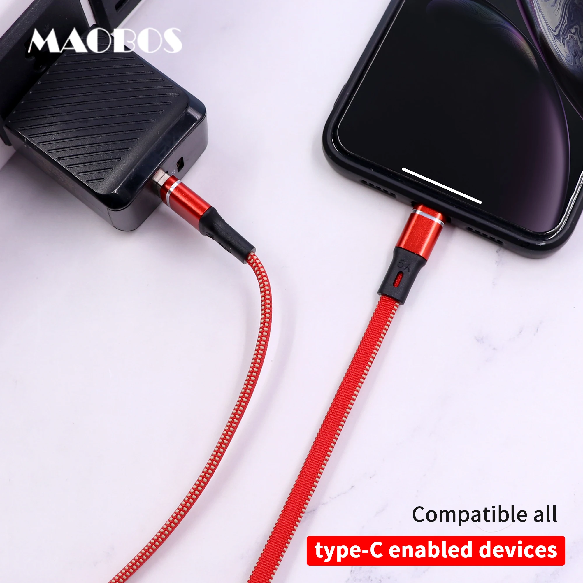 5A  3ft  Super fast Jean braided  USB Charing&sync data cable for Type C for Huawei