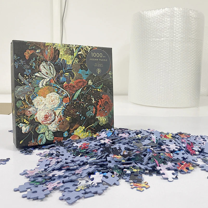 Shenzhen factory diy paper Cardboard 500/1000 pieces puzzles jigsaws For Adult