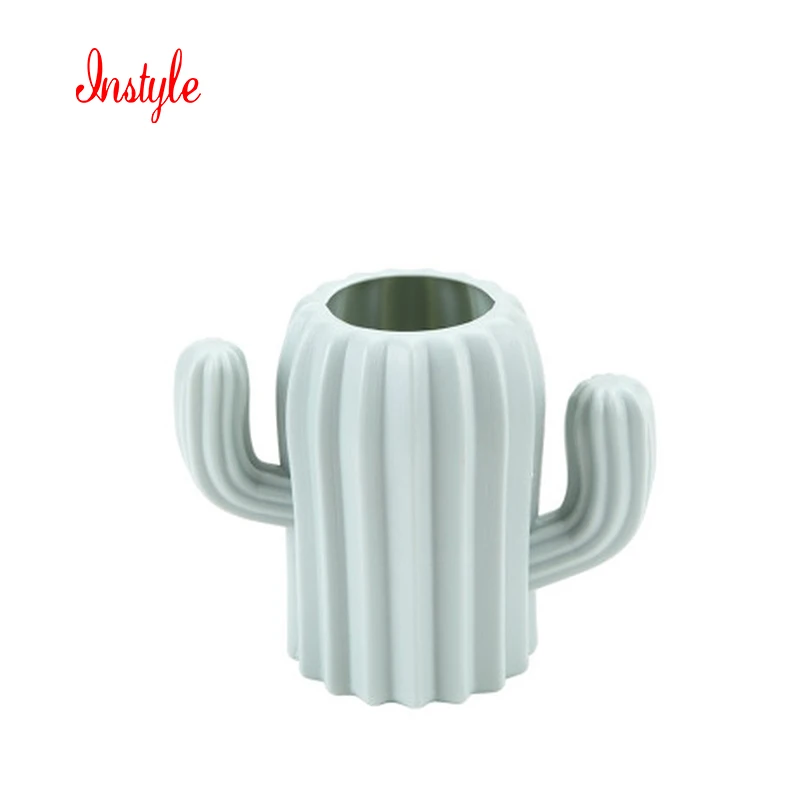 
Ceramic Cute Cactus Plant Pot Pencil Holder Organizer Pen Pot 