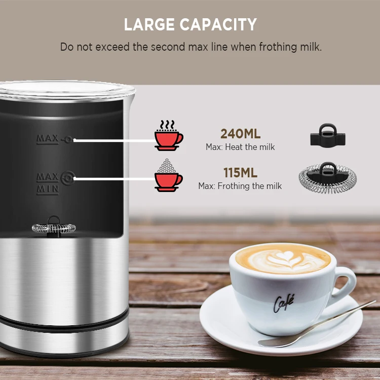 Горячая Распродажа 2021 Электрический вспениватель молока из нержавеющей стали