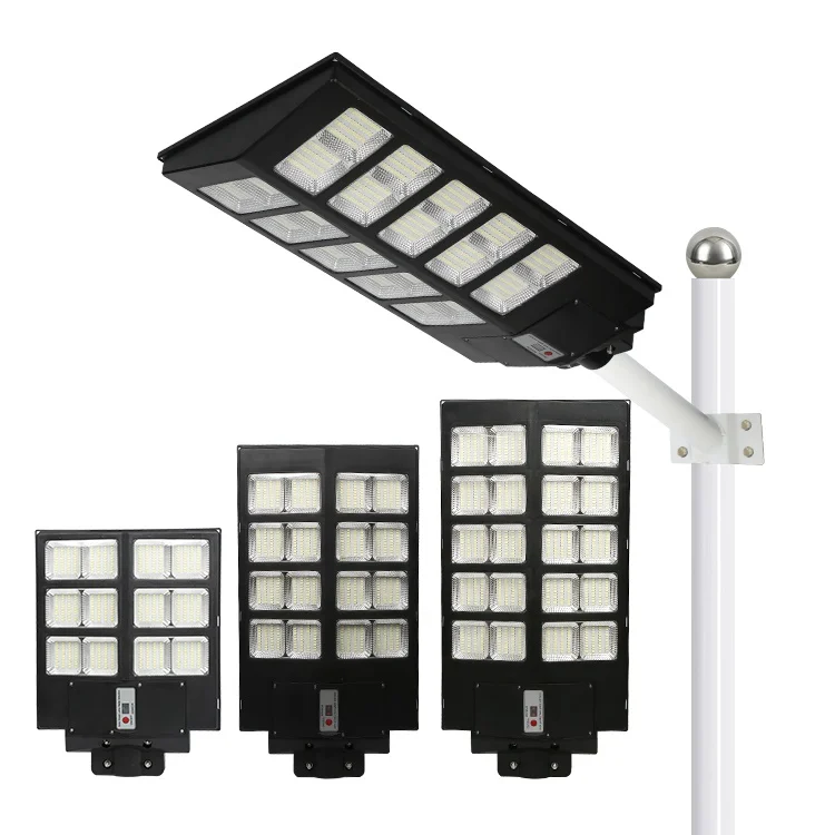 High Efficiency 300 400 500 W Roadway Pathway IP65 Waterproof All In One Integrated Road Solar Led Street Light