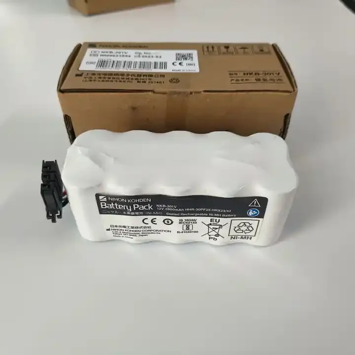 Original Nihon Kohden 12V 2800mAh Battery  Park NKB-301V for  Defibrillator TEC-7621 TEC-7631